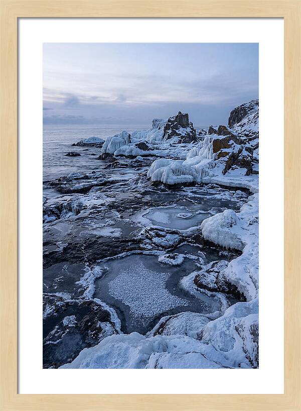 Frozen Shoreline Serenity