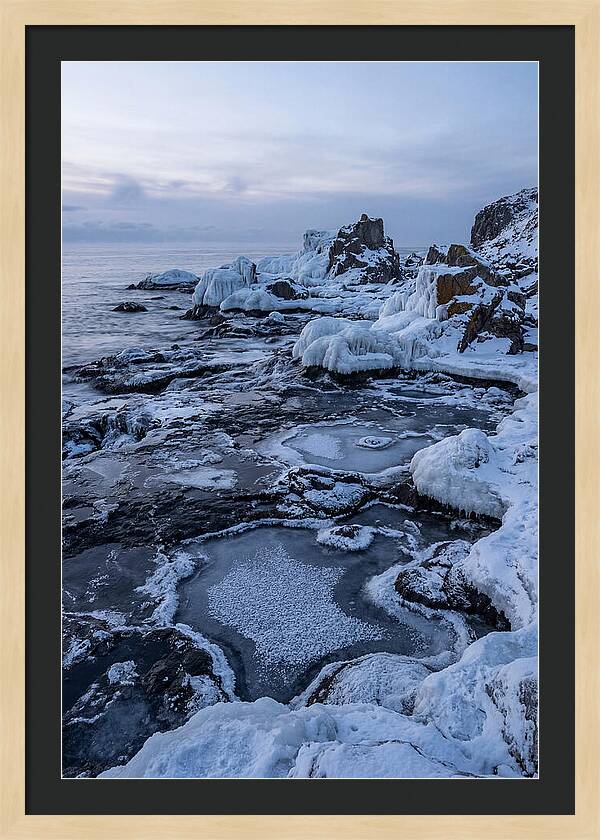 Frozen Shoreline Serenity
