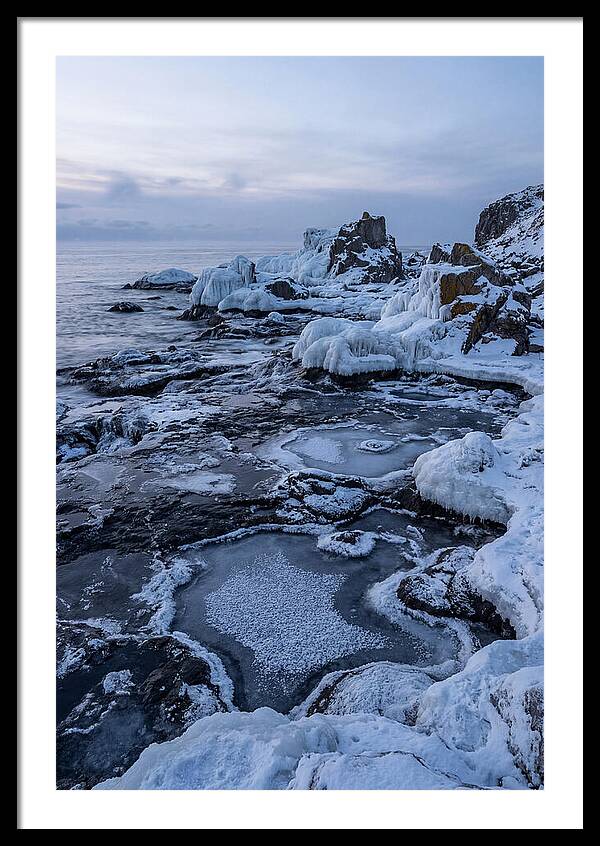 Frozen Shoreline Serenity