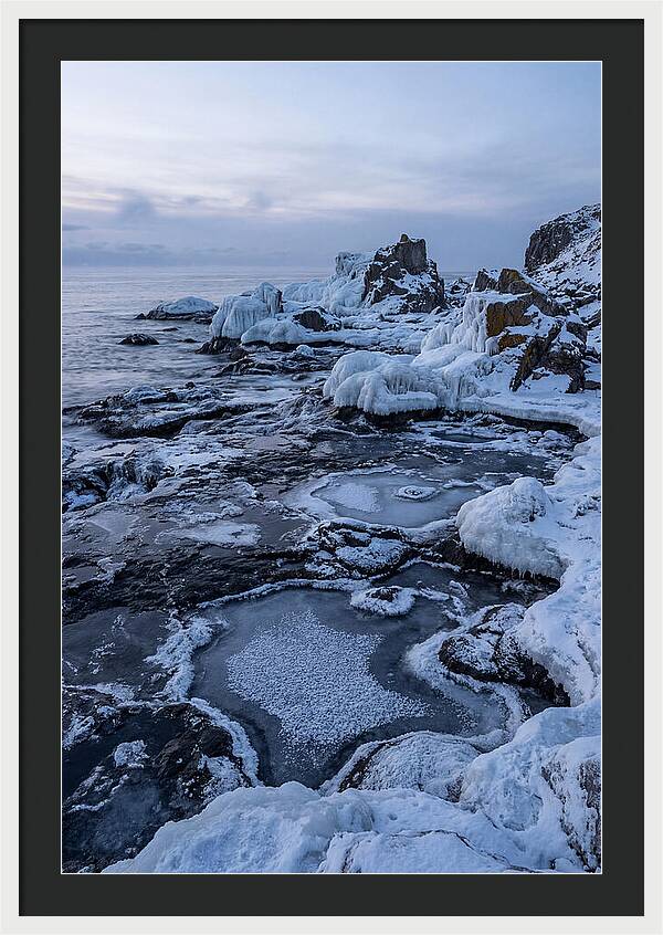 Frozen Shoreline Serenity