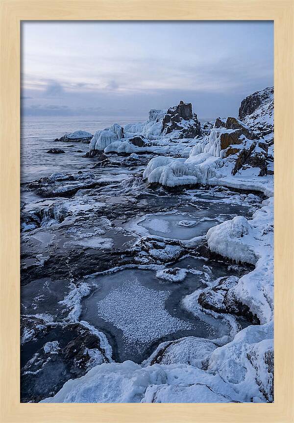 Frozen Shoreline Serenity