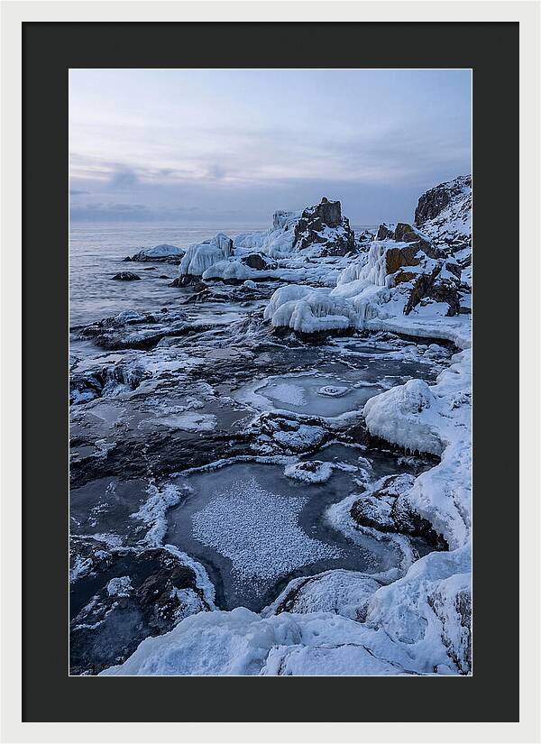Frozen Shoreline Serenity