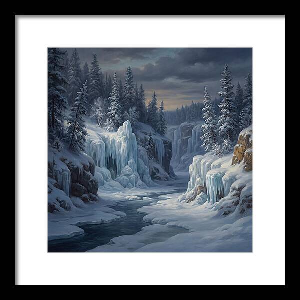 Frozen Tranquility In Nature