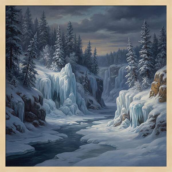 Frozen Tranquility In Nature