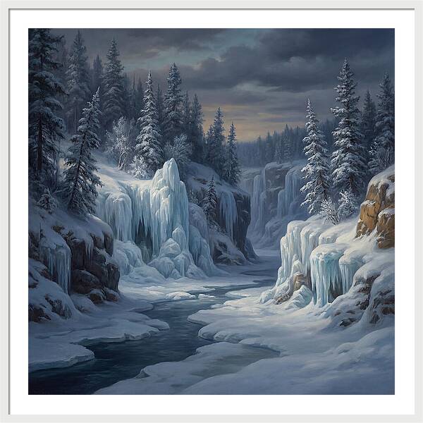Frozen Tranquility In Nature