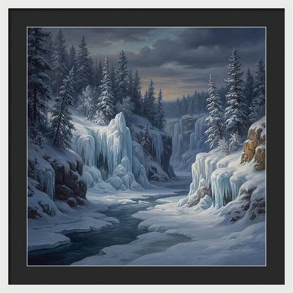 Frozen Tranquility In Nature