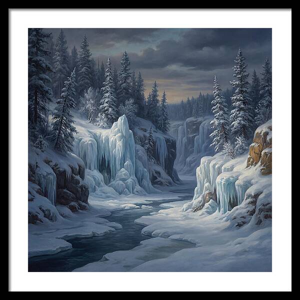Frozen Tranquility In Nature