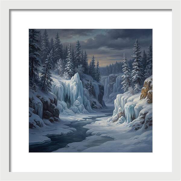 Frozen Tranquility In Nature