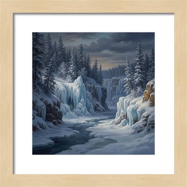 Frozen Tranquility In Nature