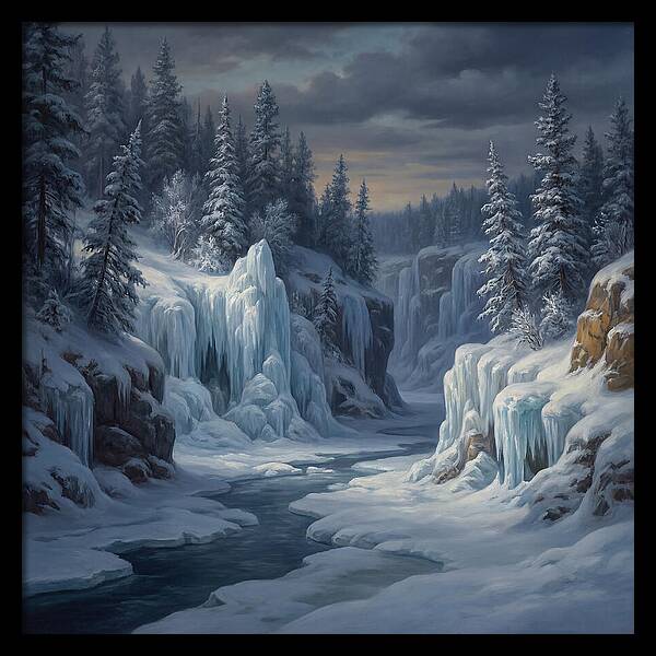 Frozen Tranquility In Nature