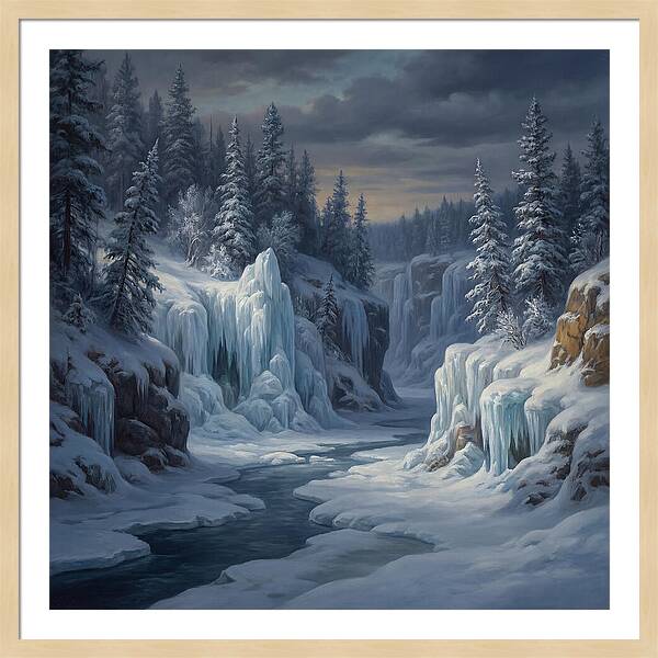 Frozen Tranquility In Nature