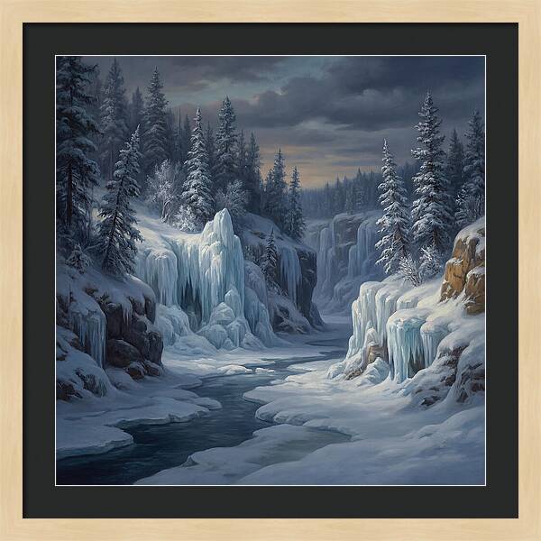 Frozen Tranquility In Nature