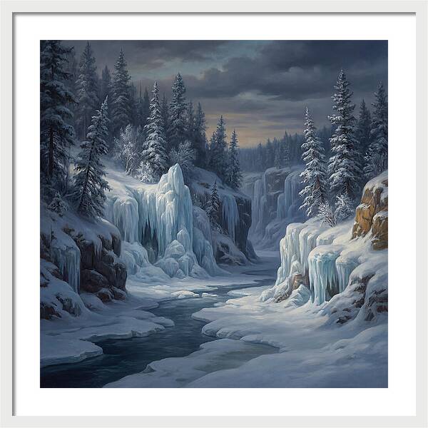 Frozen Tranquility In Nature
