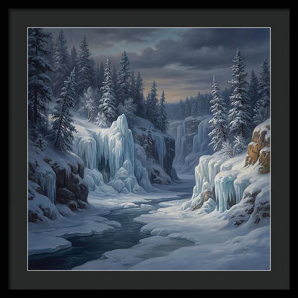 Frozen Tranquility In Nature