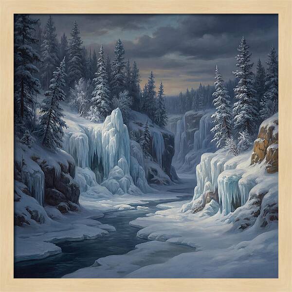 Frozen Tranquility In Nature