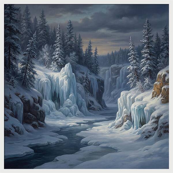 Frozen Tranquility In Nature