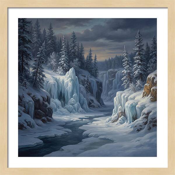 Frozen Tranquility In Nature