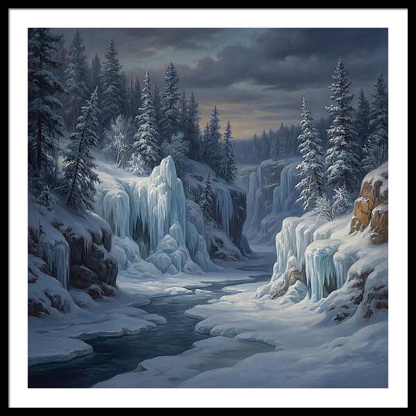 Frozen Tranquility In Nature