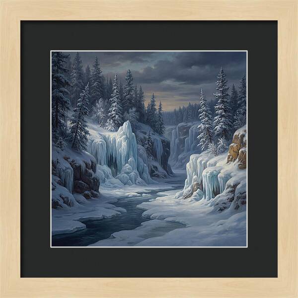 Frozen Tranquility In Nature