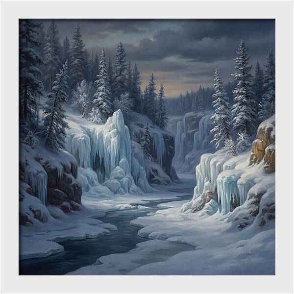 Frozen Tranquility In Nature
