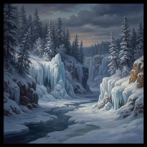 Frozen Tranquility In Nature