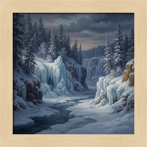 Frozen Tranquility In Nature