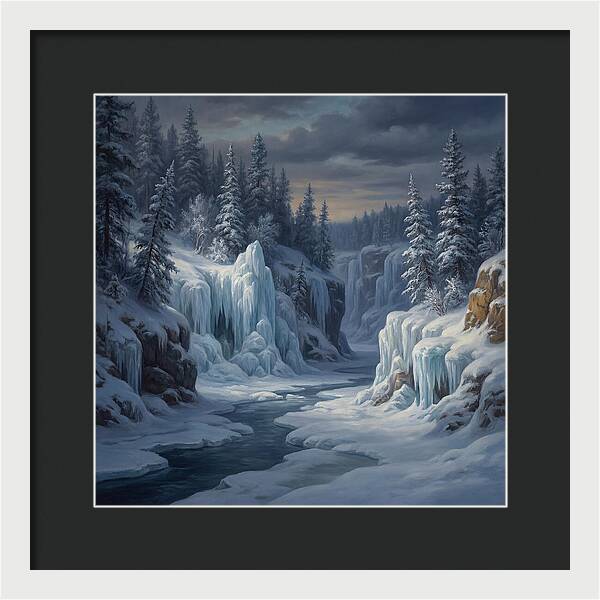 Frozen Tranquility In Nature