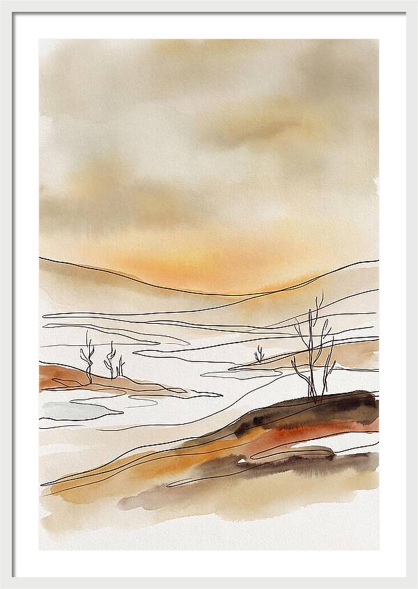 Frozen Tundra With Northern Glow