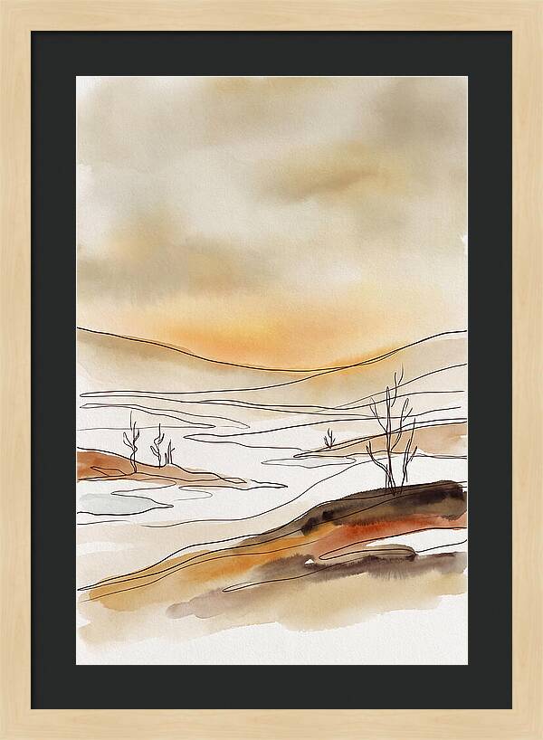 Frozen Tundra With Northern Glow