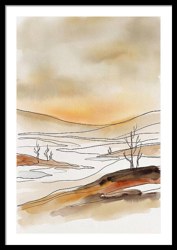 Frozen Tundra With Northern Glow