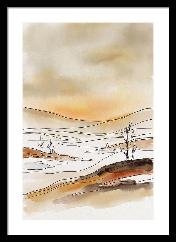 Frozen Tundra With Northern Glow