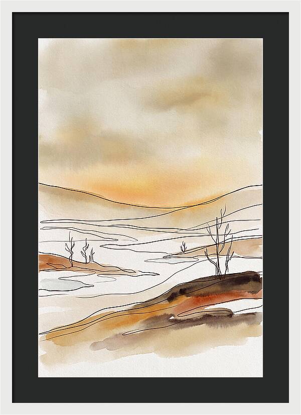 Frozen Tundra With Northern Glow