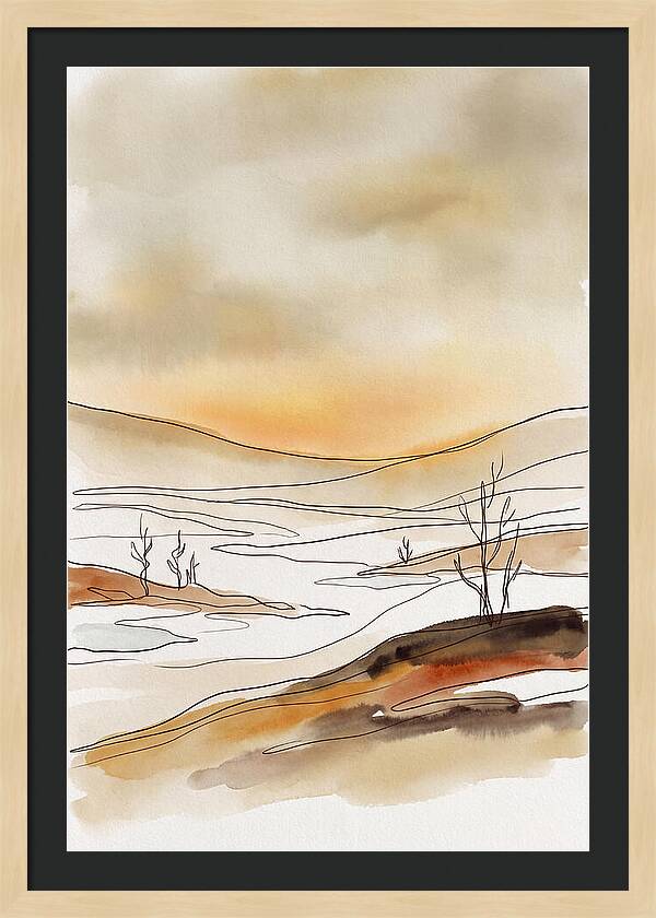 Frozen Tundra With Northern Glow