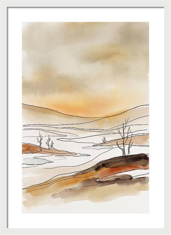 Frozen Tundra With Northern Glow