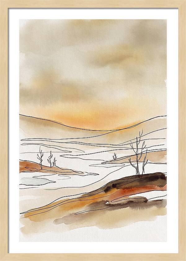 Frozen Tundra With Northern Glow