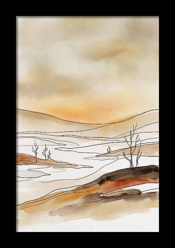 Frozen Tundra With Northern Glow