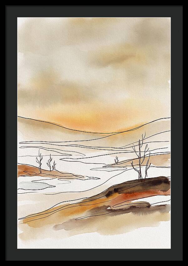 Frozen Tundra With Northern Glow