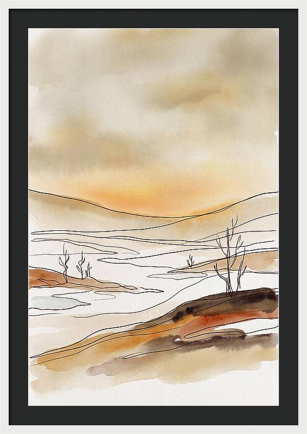 Frozen Tundra With Northern Glow