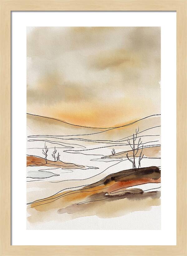 Frozen Tundra With Northern Glow