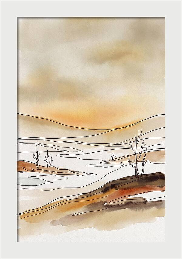 Frozen Tundra With Northern Glow