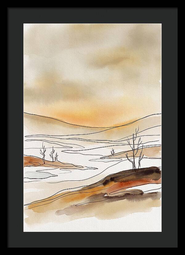 Frozen Tundra With Northern Glow