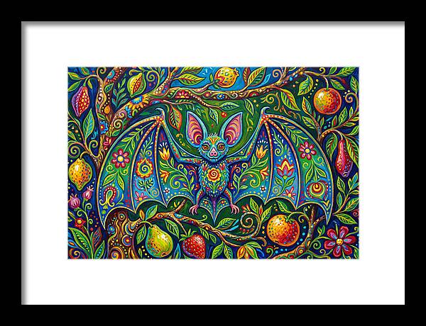 Fruit Bat Among Vibrant Foliage