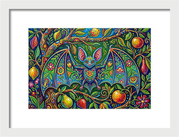 Fruit Bat Among Vibrant Foliage