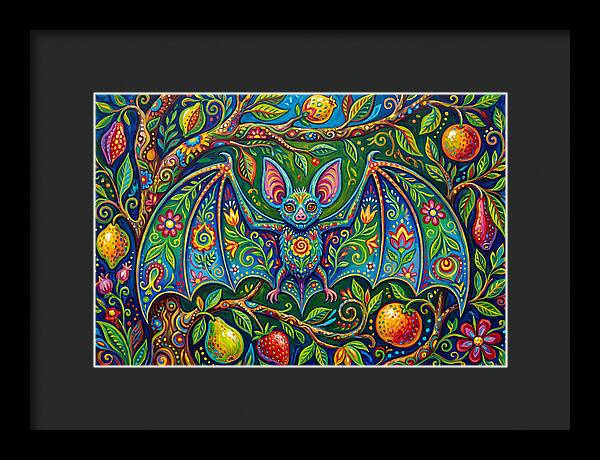 Fruit Bat Among Vibrant Foliage