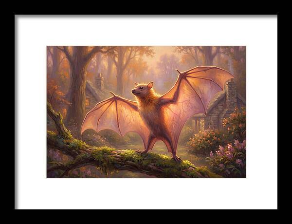 Fruit Bat In Enchanted Forest