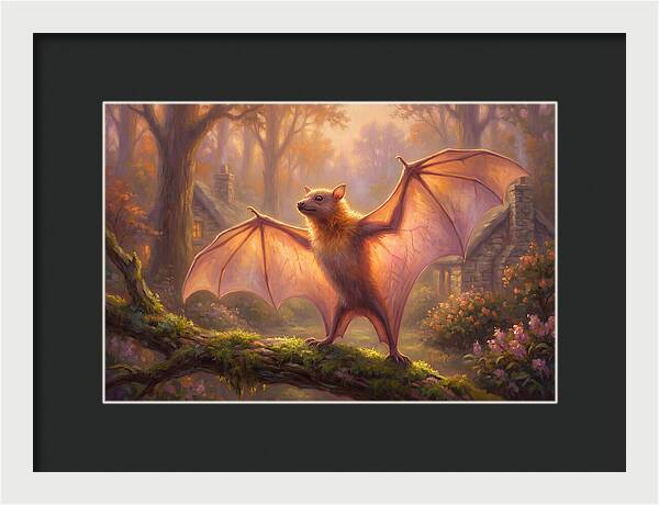 Fruit Bat In Enchanted Forest