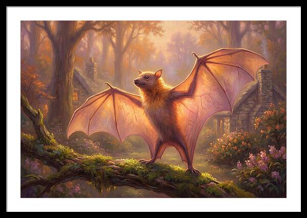 Fruit Bat In Enchanted Forest