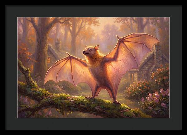 Fruit Bat In Enchanted Forest