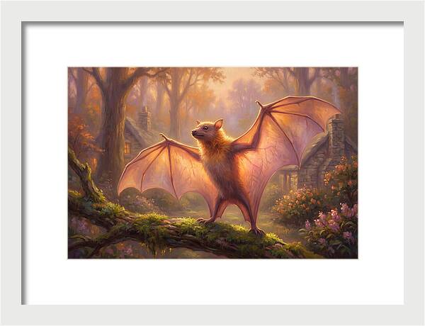 Fruit Bat In Enchanted Forest