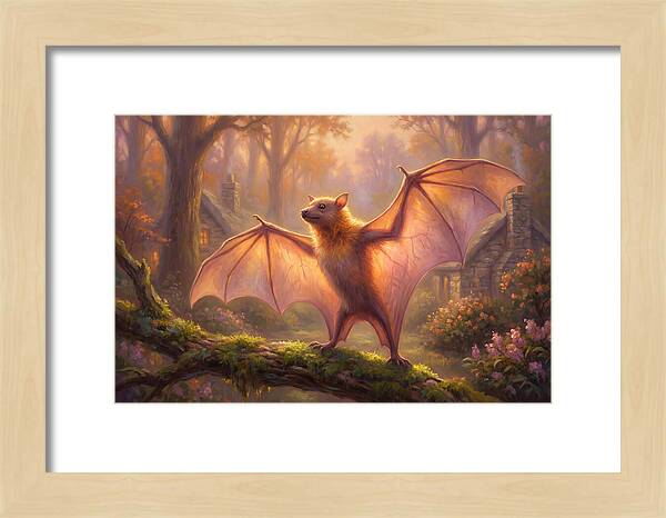Fruit Bat In Enchanted Forest